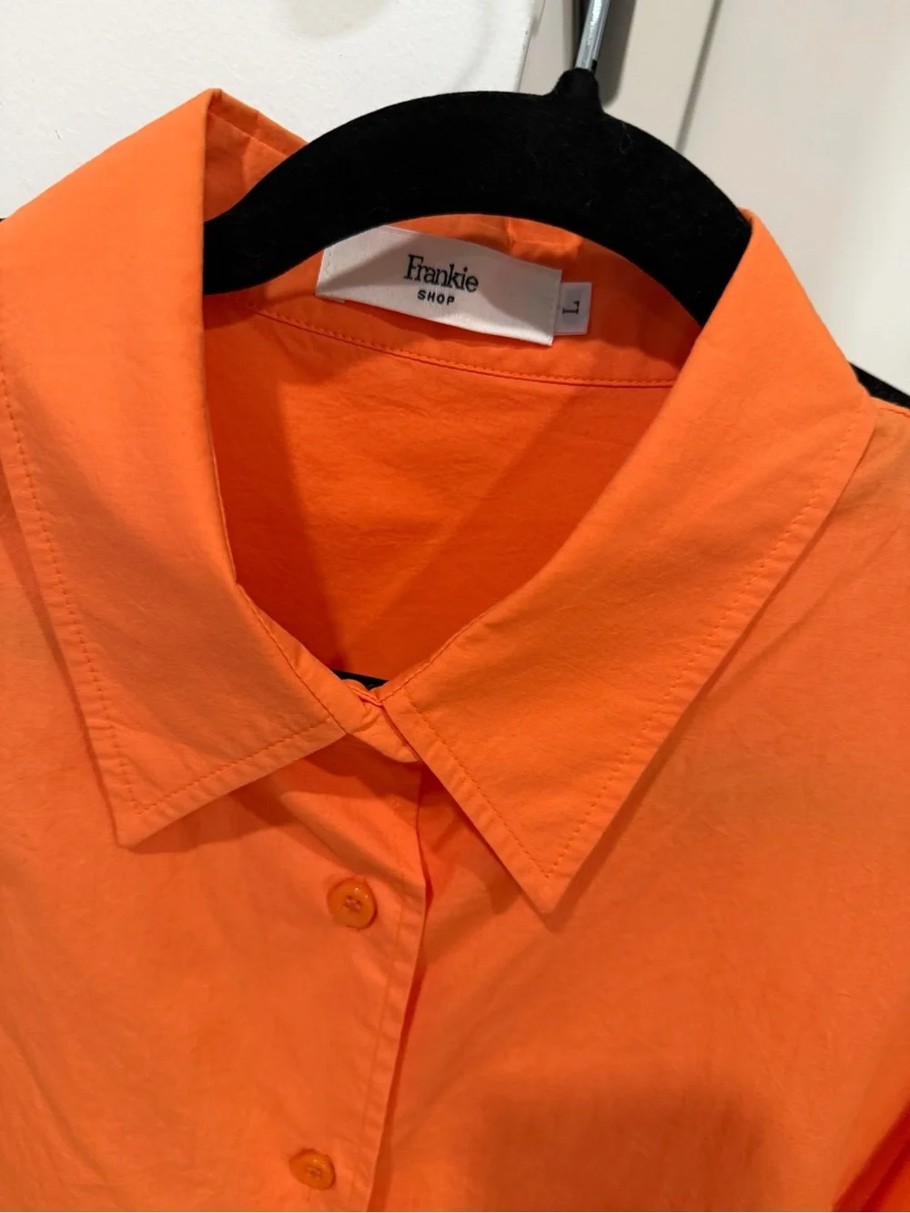 The Frankie Shop Lui Tangerine Shirt Boxer Shorts Set Orange L